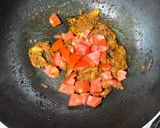 A picture of step 3 of Vegetarian Dhansak (Parsi lunch menu).