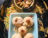 A picture of step 3 of Roasted chana coconut Laddu.