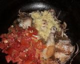 A picture of step 3 of Chicken beryani.