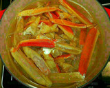 A picture of step 4 of Mike's Stacked Seafood Chowder.