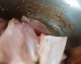 A picture of step 3 of Koila Karahi.