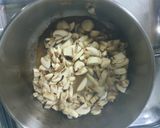 A picture of step 1 of Spooky Mushroom soup.