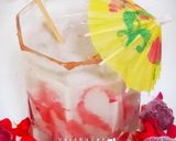 A picture of step 3 of Chikkoo Strawberry Milkshake.