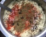A picture of step 2 of Dahi Bhallas.
