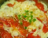 A picture of step 3 of TAN HUA TANG (Egg Drop Tomato Soup).