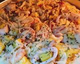 Hình bước làm 3 của món Pizza Hải Sản