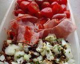 Foto del paso 7 de la receta: Ensalada de lenteja, jamón y tomate