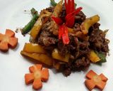 Foto langkah ke 6 dari resep Daging Sapi Paprika.