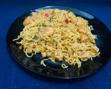A picture of step 9 of Malaysian style Mie goreng.