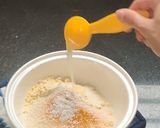 A picture of step 3 of Gujarati khaman dhokla.