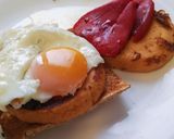 Foto del paso 4 de la receta: Hamburguesas de salmón y merluza con huevo y pimientos