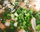 Hình bước làm 4 của món Canh Tôm Hoa Cúc Tần (Soup de Crevettes aux Pâquerette)
