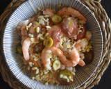 Foto del paso 3 de la receta: Ensalada de trigo tierno con marisco y tomatitos