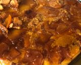 Foto del paso 6 de la receta: Torta invertida de melocotón y flan
