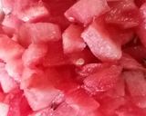 A picture of step 1 of Watermelon thunder.