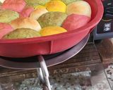 A picture of step 17 of Holi Special Natural Coloured Mini Buns.