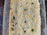 Pastel caprese, con masa de arroz