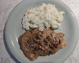 Foto del paso 4 de la receta: Pechuga de pollo con salsa de setas y arroz blanco
