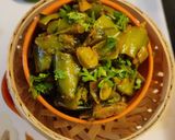 A picture of step 11 of Val Papadi Bhaji (Winter Special Broad/Flat Beans Curry).