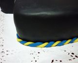 Foto del paso 10 de la receta: Torta camiseta arquero de boca junior