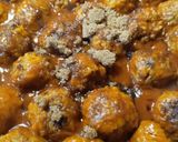 A picture of step 8 of Porcupine Balls.
