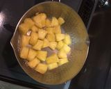 A picture of step 2 of Pineapple Pachadi ( Pineapple in Coconut- yogurt sauce).