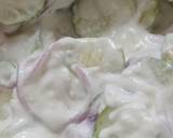 Creamy cucumber onion salad recipe step 3 photo