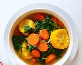 Foto langkah ke 4 dari resep Bening Bayam Wortel Jagung.