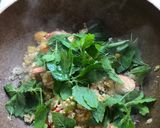 A picture of step 3 of Keto Shrimp Basil Fried Rice.