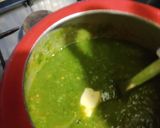 A picture of step 10 of Hariyali Pav bhaji.