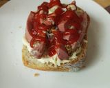 A picture of step 4 of Dilly Dog Open-faced Ciabattas.
