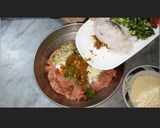 A picture of step 2 of Peshawari Chapli Kabab.