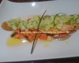 Foto del paso 1 de la receta: Salmón con crujiente de manzana granny smith
