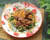 Hình bước làm 3 của món Bò xào giá và rau đắng