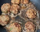 A picture of step 5 of Spaghetti and Meatballs #4weekschallenge #Charityrecipe.