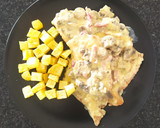 Foto del paso 4 de la receta: Filetes de pollo en salsa carbonara
