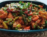 A picture of step 11 of Veg kolhapuri.
