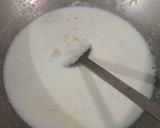 A picture of step 2 of Suji ka halwa.
