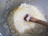 Arroz con remolacha, tipo risotto