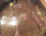 Foto del paso 7 de la receta: Cerdo en su salsa, sobre hummus de garbanzo al curry