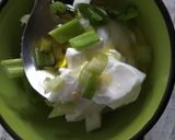 A picture of step 4 of Tortillas with Grilled Chicken, Vegetables, and Yogurt.