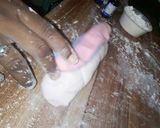 A picture of step 2 of Three Colors Marble Fondant.