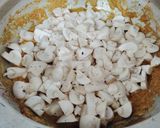 A picture of step 9 of Mushroom Masala.