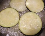 A picture of step 1 of Swordfish parmigiana.