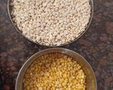 A picture of step 1 of Dahi Vada.