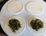 A picture of step 5 of Matar kachori.