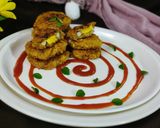 A picture of step 8 of Dahi egg kebab.