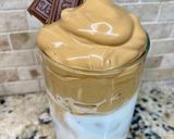 A picture of step 5 of Dalgona Coffee with Oreo Cookies!.