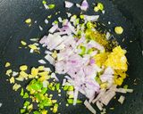 A picture of step 3 of Turai with Moong Daal.