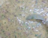 A picture of step 3 of Mooth daal cheela flowers.